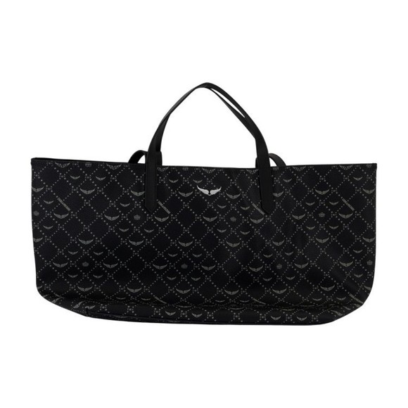Zadig & Voltaire Z Xl Monogram Shopper Bag - Synthetic - Black - NWT - Picture 1 of 2